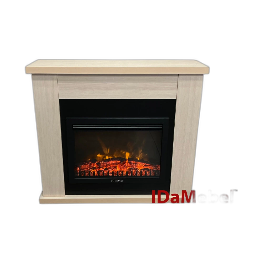 Камінокомплект IDaMebel Agata молочний дуб Electrolux 2520