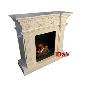 Камінокомплект IDaMebel Amalfi білий Cassette 400