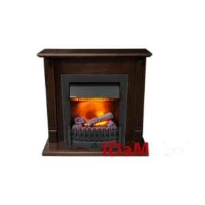 Камінокомплект IDaMebel Carolina горіх Danville Black (виріз під плінтус 90x25)