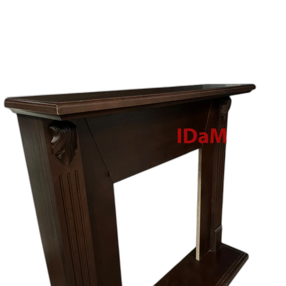 Камінокомплект IDaMebel Carolina горіх Danville Brass (виріз під плінтус 90x25)