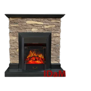 Камінокомплект IDaMebel Gemma Brown Majestic Black