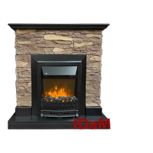 Камінокомплект IDaMebel Gemma Brown Aspen Black
