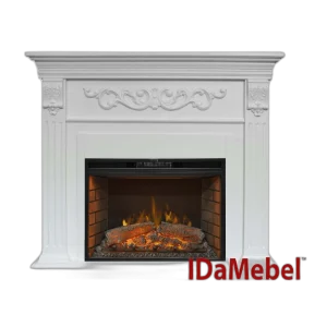 Камінокомплект IDaMebel Marseille Goodfire 26 Білий Ясінь