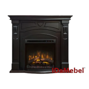 Камінокомплект IDaMebel Paris венге (1300x1180x450) з каміном Dimplex Symphony XHD 28 з реалістичними дровами, обігрівом, кольорами та ефектом тління