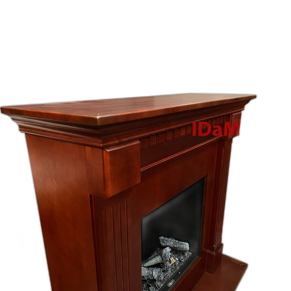 Камінокомплект IDaMebel Washington червоне дерево Cassette 600