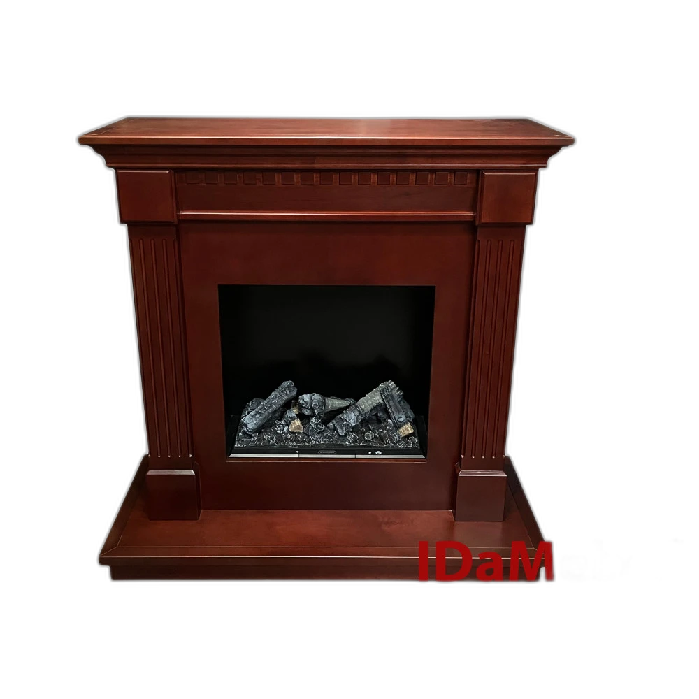 Камінокомплект IDaMebel Washington червоне дерево Cassette 600