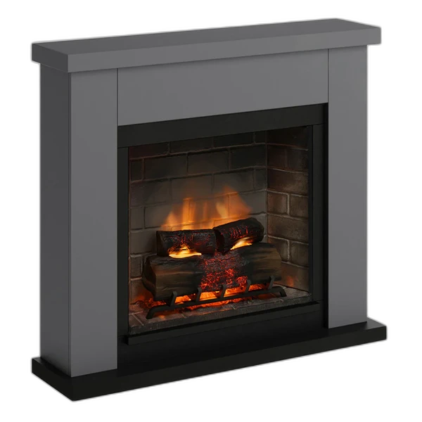 Камінокомплект Tagu FRODE PowerFlame 2 з обігрівом (сірий)
