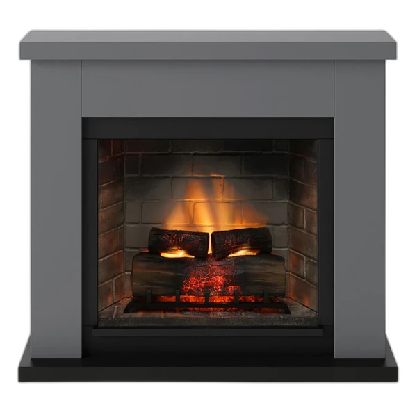 Камінокомплект Tagu FRODE PowerFlame 2 з обігрівом (сірий)