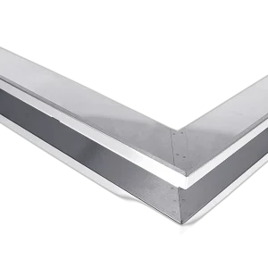 Решітка відкрита нержавійка права кутова 80х40х6 см