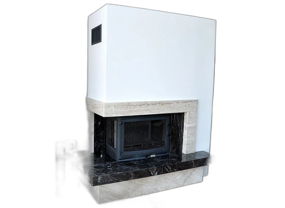 Камінна топка UNIFLAM 700 SELENIC ліве скло з шибером