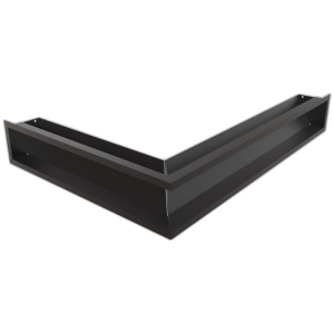 Камінна решітка LUFT кутова права чорна 54,7x76,6x12 Slim Kratki