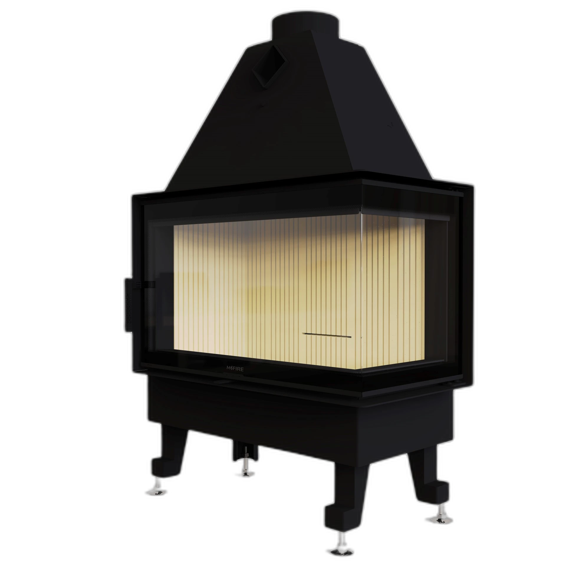 Камінна топка M-FIRE 80 кутова права (17kW)