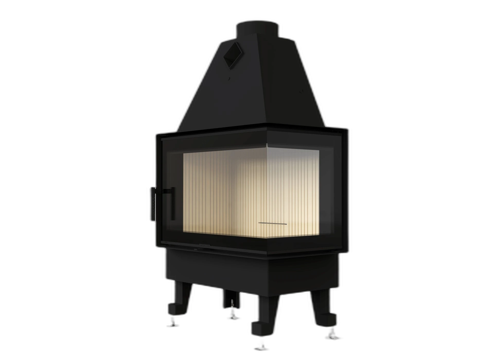Камінна топка M-FIRE 70 кутова права (15kW)