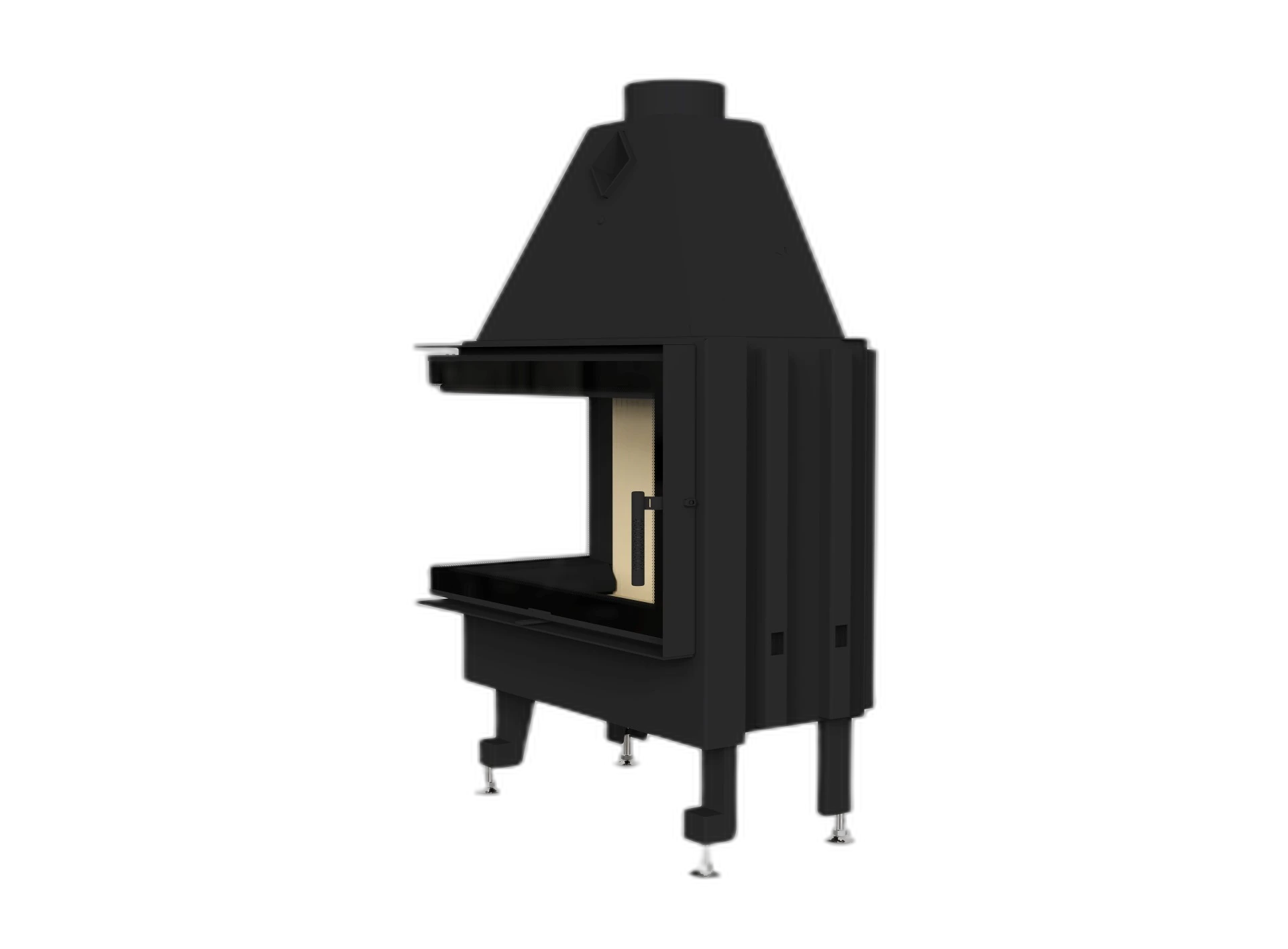 Камінна топка M-FIRE 80 кутова ліва (17kW)