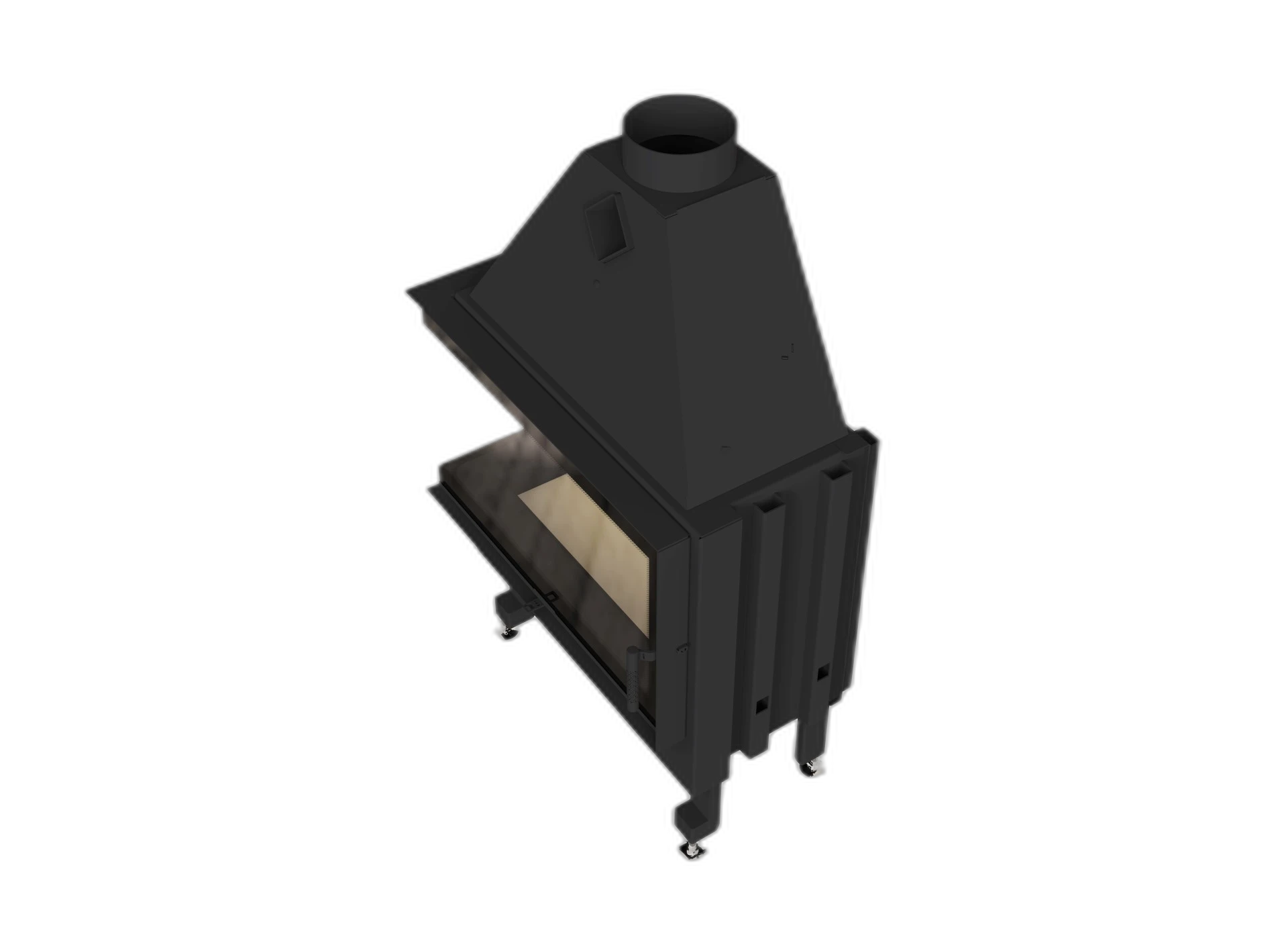 Камінна топка M-FIRE 80 кутова ліва (17kW)