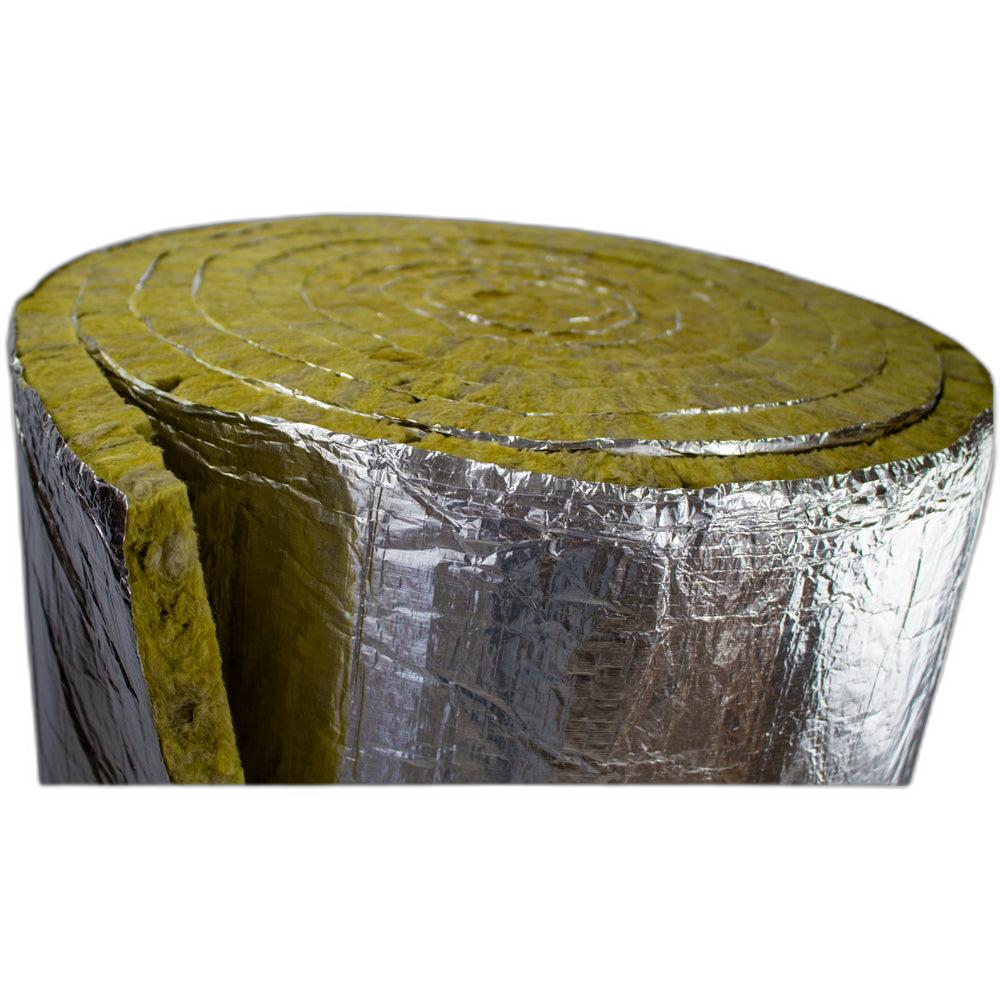 Ламельний мат Paroc Hvac Lamella Mat AluCoat (мінеральна вата) з алюмінієвою фольгою для повітропроводів Kratki