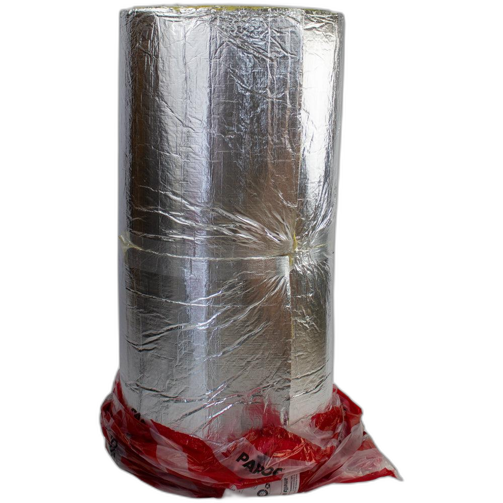 Ламельний мат Paroc Hvac Lamella Mat AluCoat (мінеральна вата) з алюмінієвою фольгою для повітропроводів Kratki