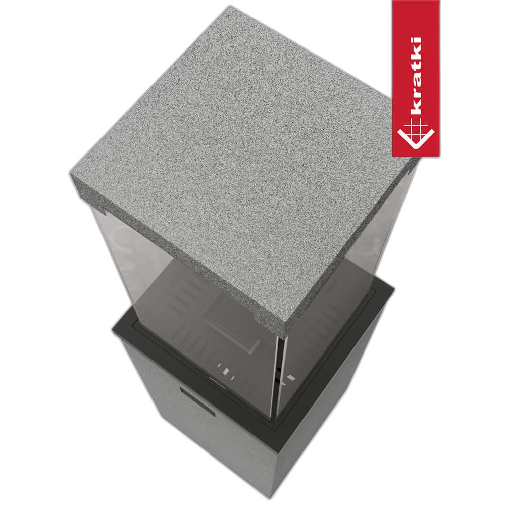 Газовий обігрівач Kratki PATIO LIGHT граніт (8,2 кВт)