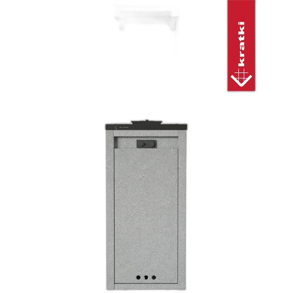 Газовий обігрівач Kratki PATIO LIGHT граніт (8,2 кВт)