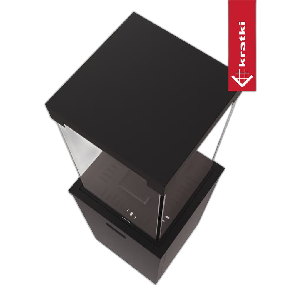 Газовий обігрівач Kratki PATIO LIGHT чорний (8,2 кВт)