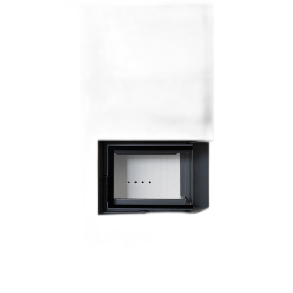 Камін Kratki FLOKI BOX правий 8 kW Ø 160 в обудові з керамограніту FOKOS RENA