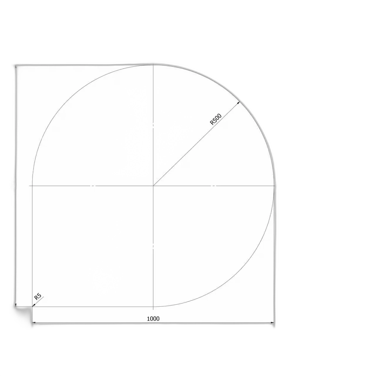 Металева основа капелька 1000x1000mm