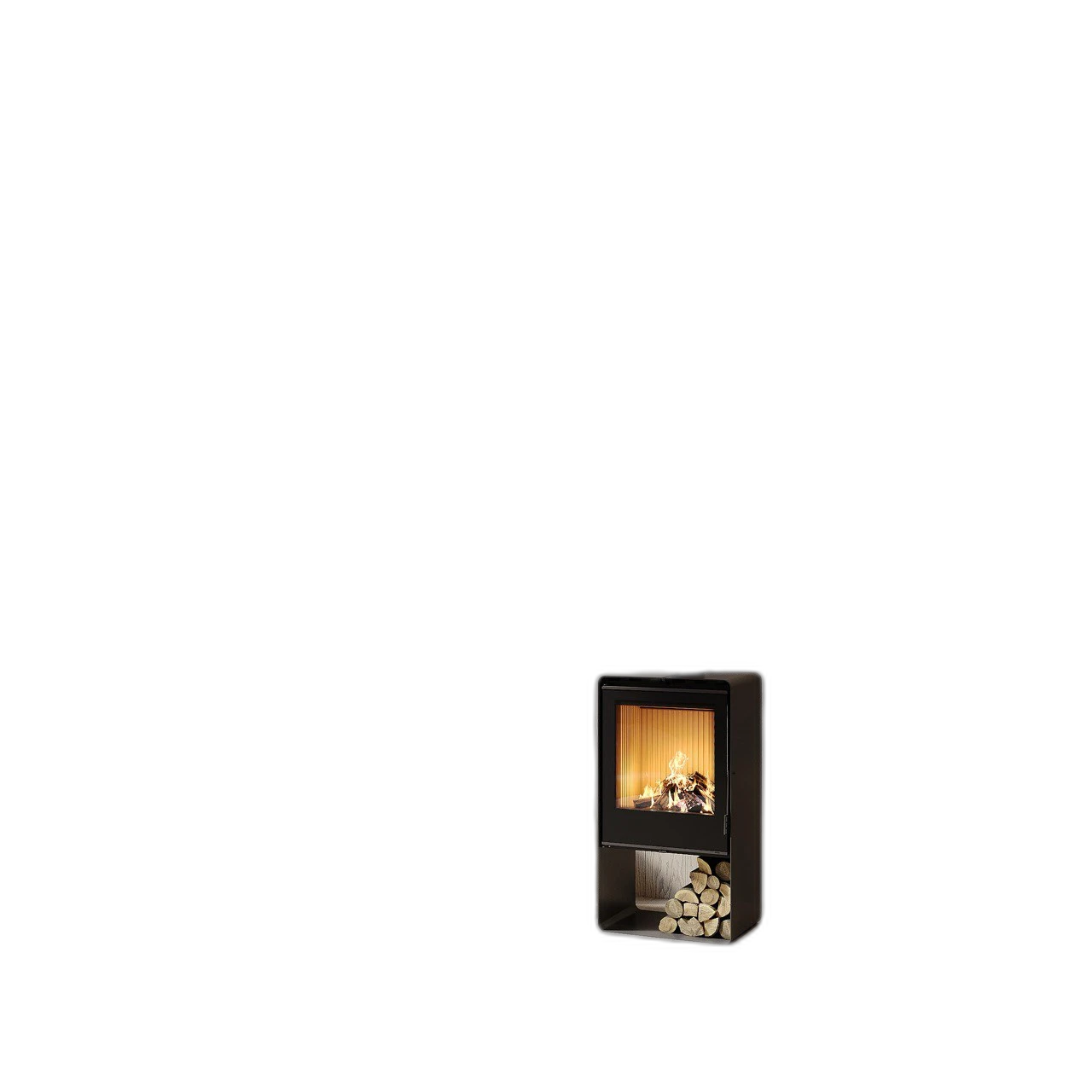 Піч сталева M-Fire Santorini з дровником (12kW)