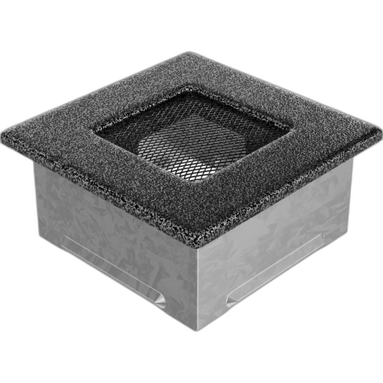Камінна решітка 11x11 чорно-срібна Kratki