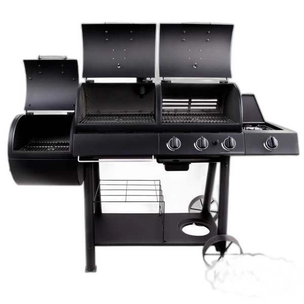 Комбінований гриль-коптильня Oklahoma Joe’s Longhorn Combo Charcoal/Gas Smoker & Grill