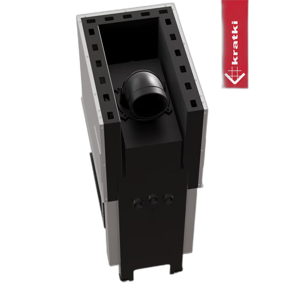 Камінна топка Kratki REGNOR 500/500 Ø 200 тристороння (7 кВт)