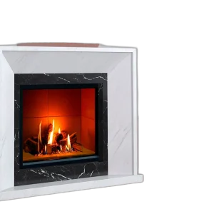 Камінне облицювання Браво Ріо матеріал Crema Marfil + Emperador Dark/Polaris + Nero Marquina