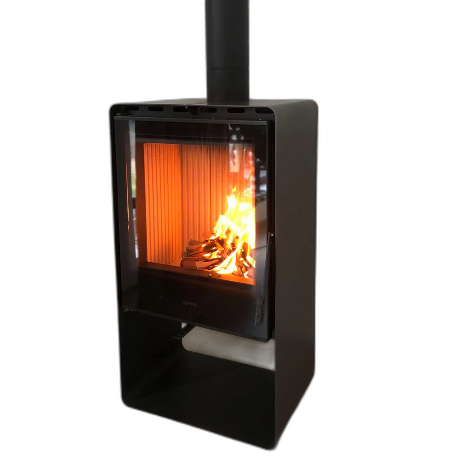 Піч сталева M-Fire Santorini з дровником (12kW)