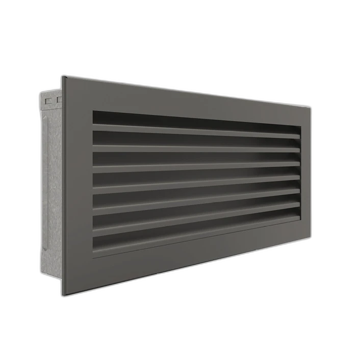 Вентиляційна решітка для каміна SAVEN Hide 17x37 графітова