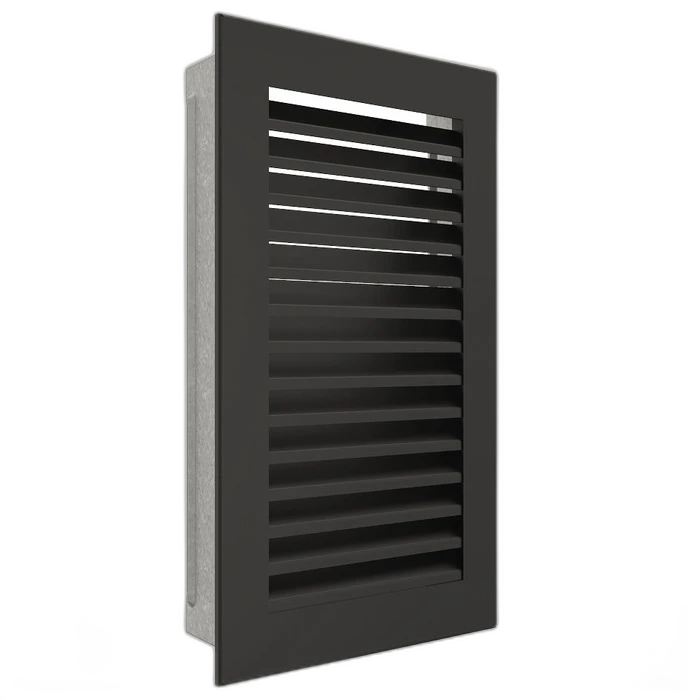 Вентиляційна решітка для каміна SAVEN Hide Vertical 30x17 чорна