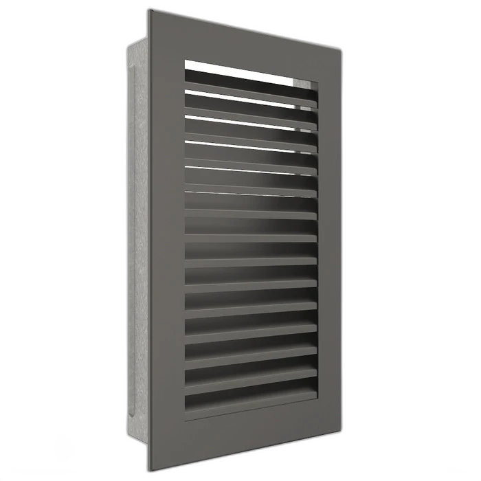 Вентиляційна решітка для каміна SAVEN Hide Vertical 30x17 графітова