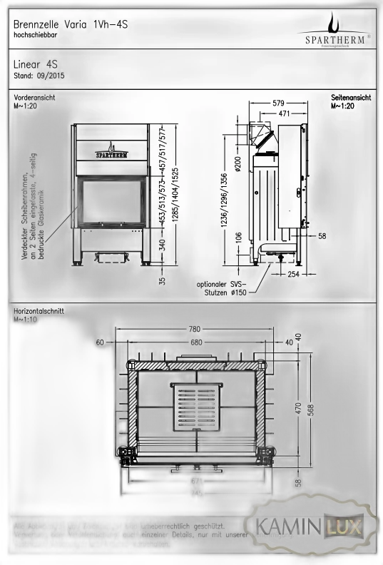 Камінна топка Spartherm Varia 1Vh