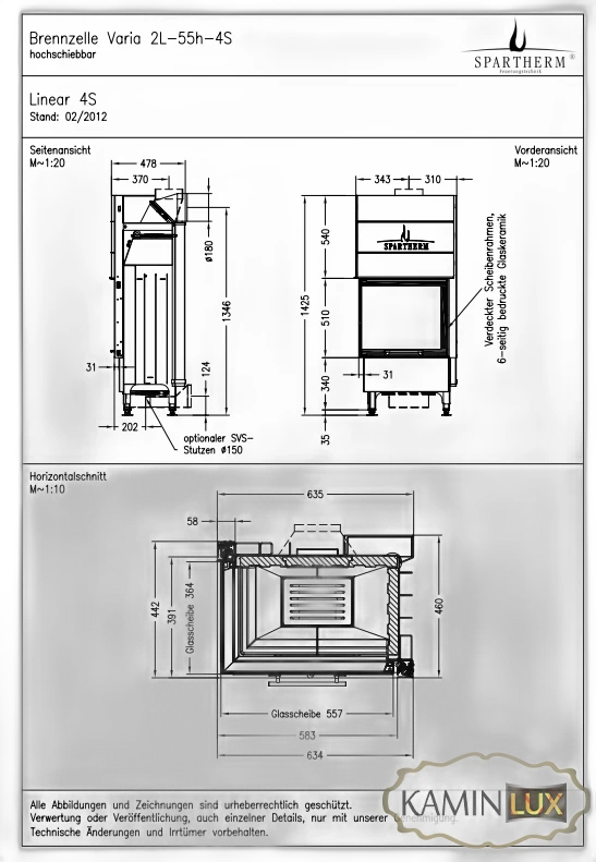 Камінна топка Spartherm Varia 2L-55h