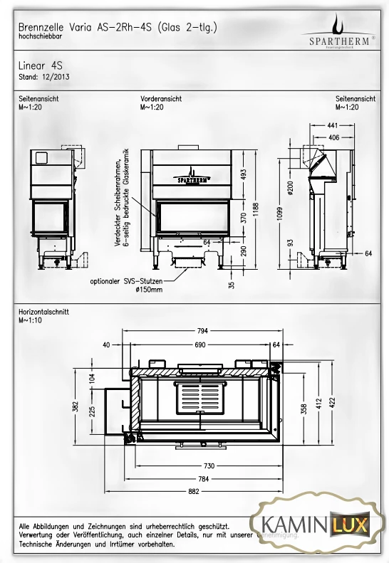Камінна топка Spartherm Varia AS-2Rh