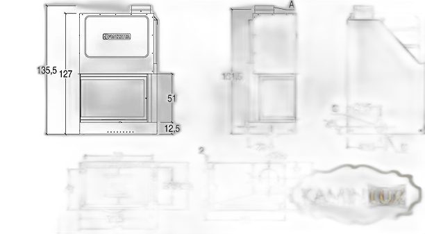 Камінна топка PIAZZETTA MA 285 SL