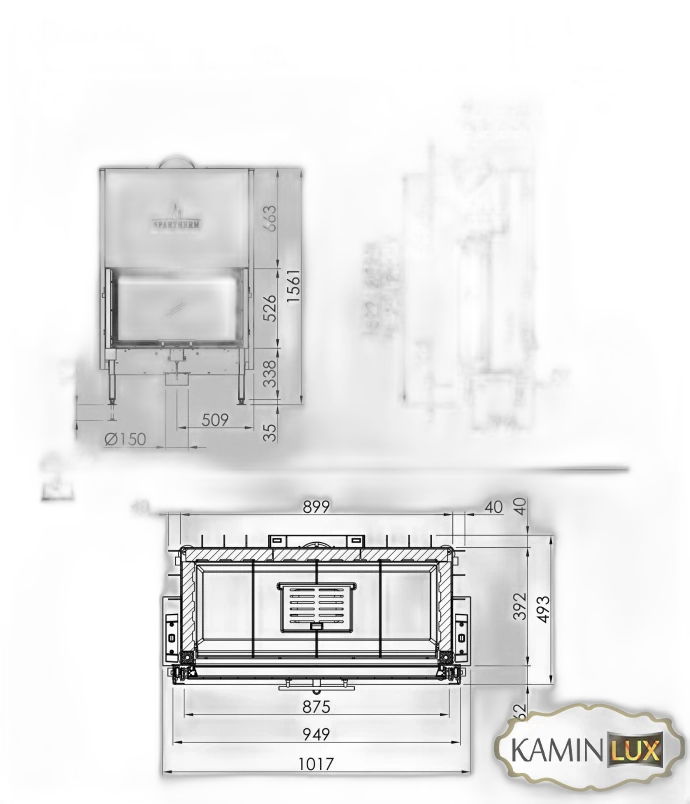 Камінна топка Spartherm Varia 1V-87h