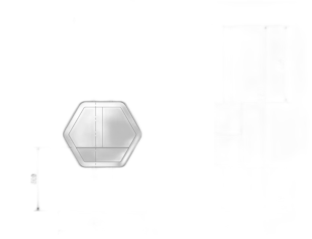 Біокамін Kratki ECHO HEX 50