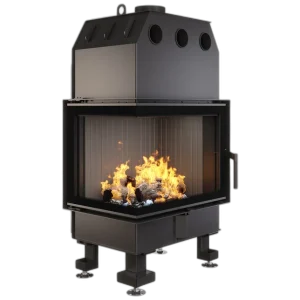 Камінна топка кутова SAVEN Energy 65x50x47L Black (14,5 kW) ECO