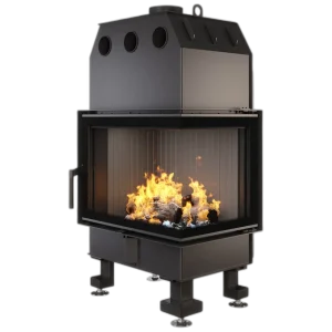 Камінна топка кутова SAVEN Energy 65x50x47R Black (14,5 kW) ECO