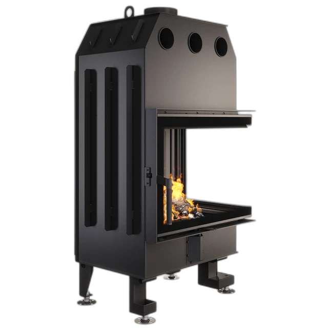 Камінна топка кутова SAVEN Energy 65x50x47R Black (14,5 kW) ECO