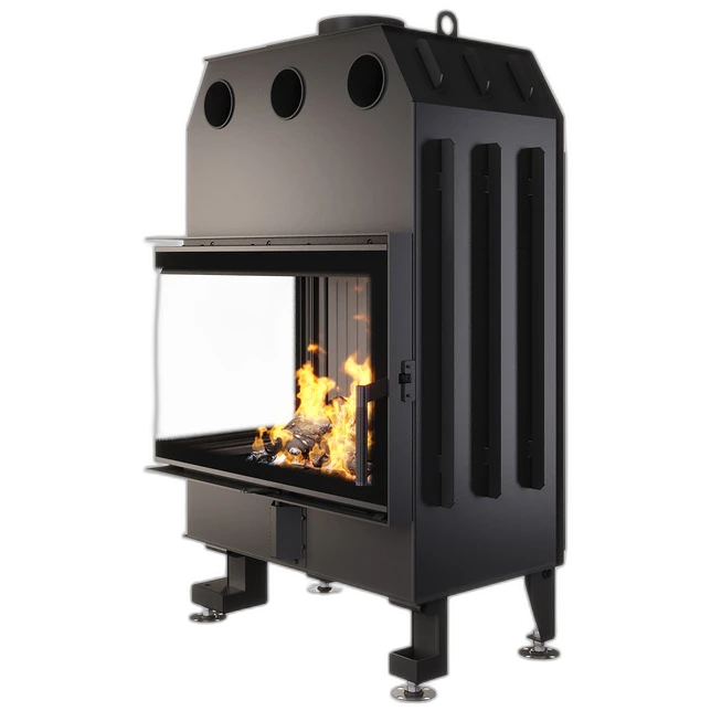 Камінна топка кутова SAVEN Energy 75x50x47L Black (15,1 kW) ECO