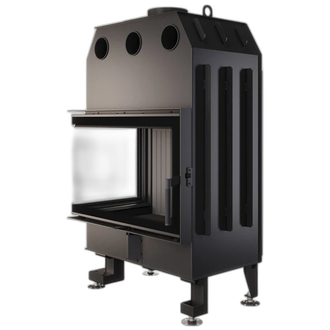 Камінна топка кутова SAVEN Energy 75x50x47L Black (15,1 kW) ECO