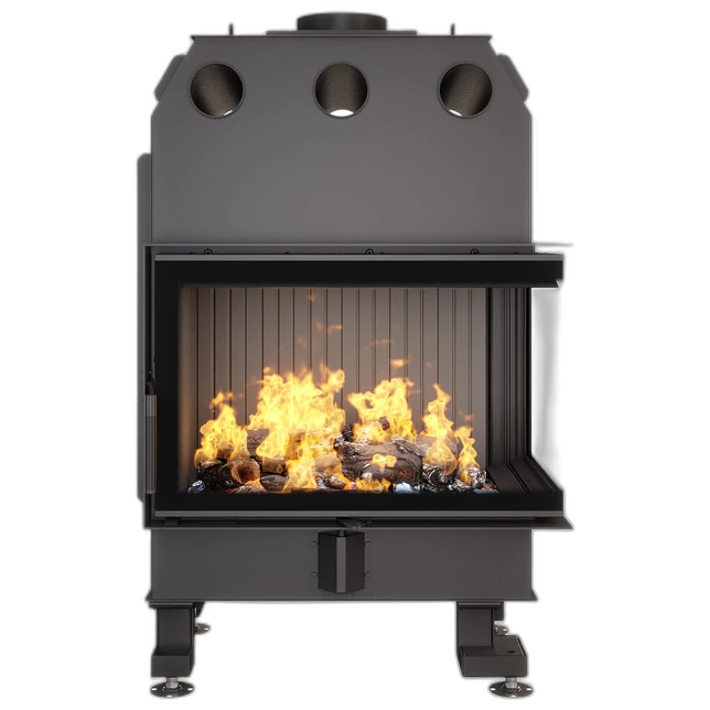 Камінна топка кутова SAVEN Energy 75x50x47R Black (15,1 kW) ECO