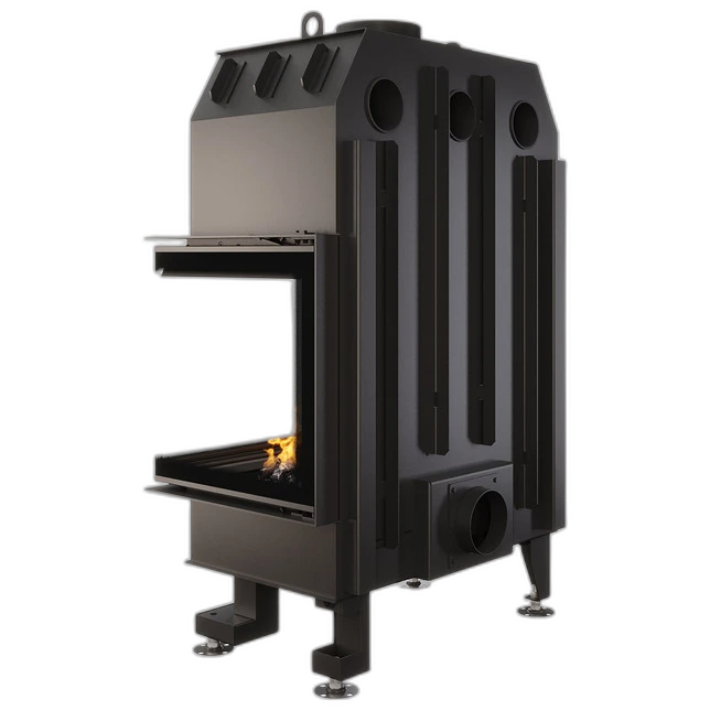 Камінна топка кутова SAVEN Energy 75x50x47R Black (15,1 kW) ECO