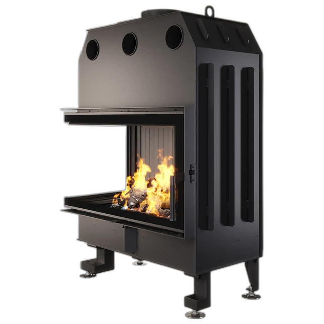 Камінна топка кутова SAVEN Energy 85x50x47L Black (17,0 kW) ECO