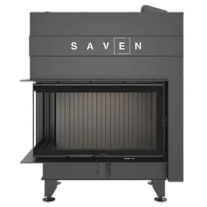 Камінна топка кутова SAVEN Energy Up 85x50x47L Black (17,0 kW) ECO